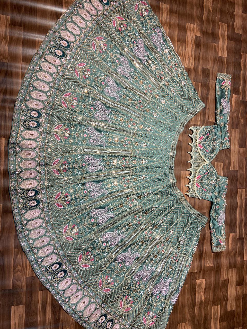 Wedding Wear Kasturi Silk Lehenga With Handwork Choli | Ready To Wear