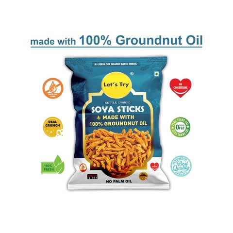Let's Try Crunchy Soya Sticks - 160 gms