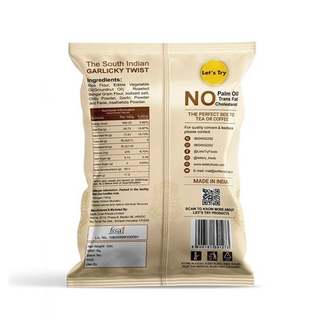 Let's Try Garlic Ribbon Murukku - 200 gms