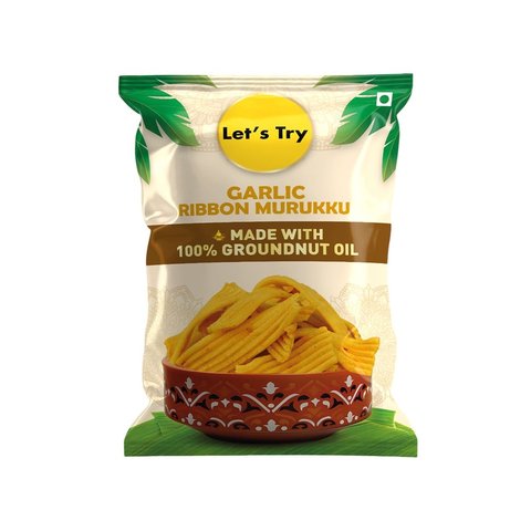 Let's Try Garlic Ribbon Murukku - 200 gms