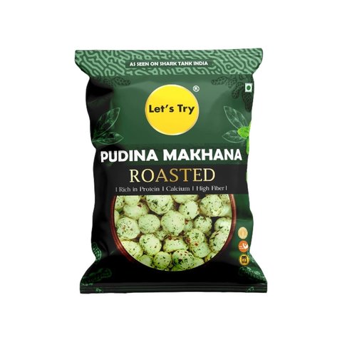 Let's Try Pudina Flavoured Makhana - 60 gms