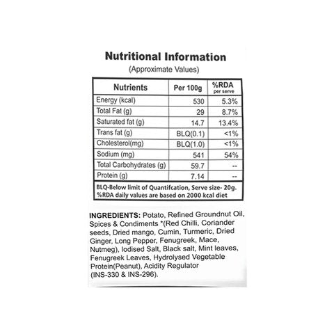 Let's Try Pudina Potato Wafers - 60 gms