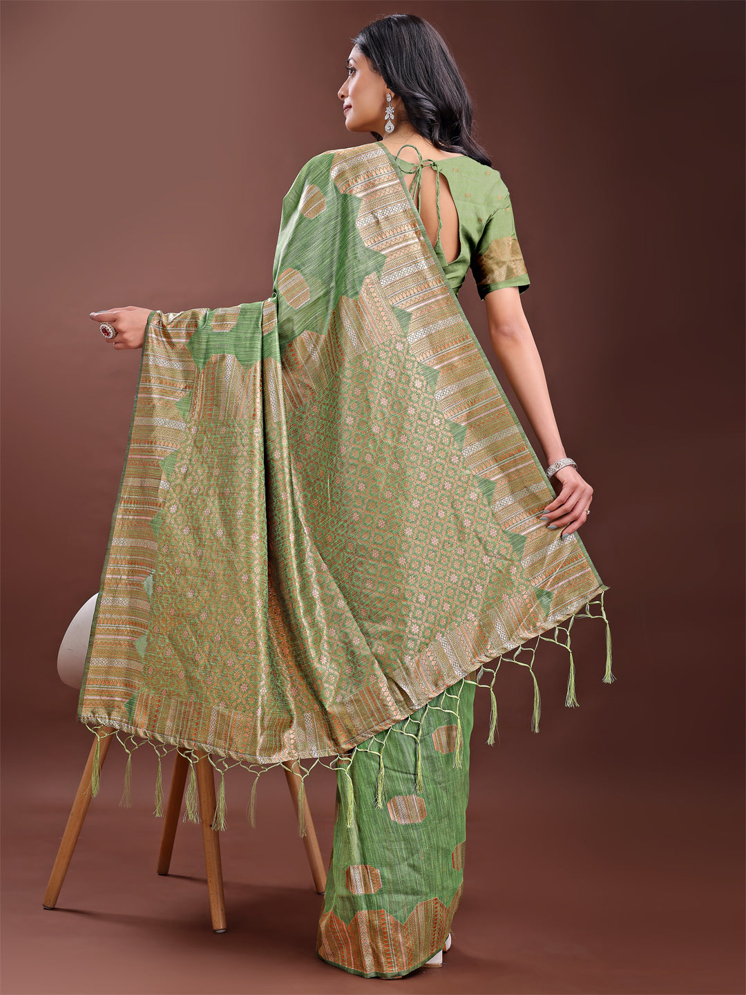 Loom Whisper Linen Cotton Sarees Collection | Ready To Wear SKU- ASRIM1001 to 06