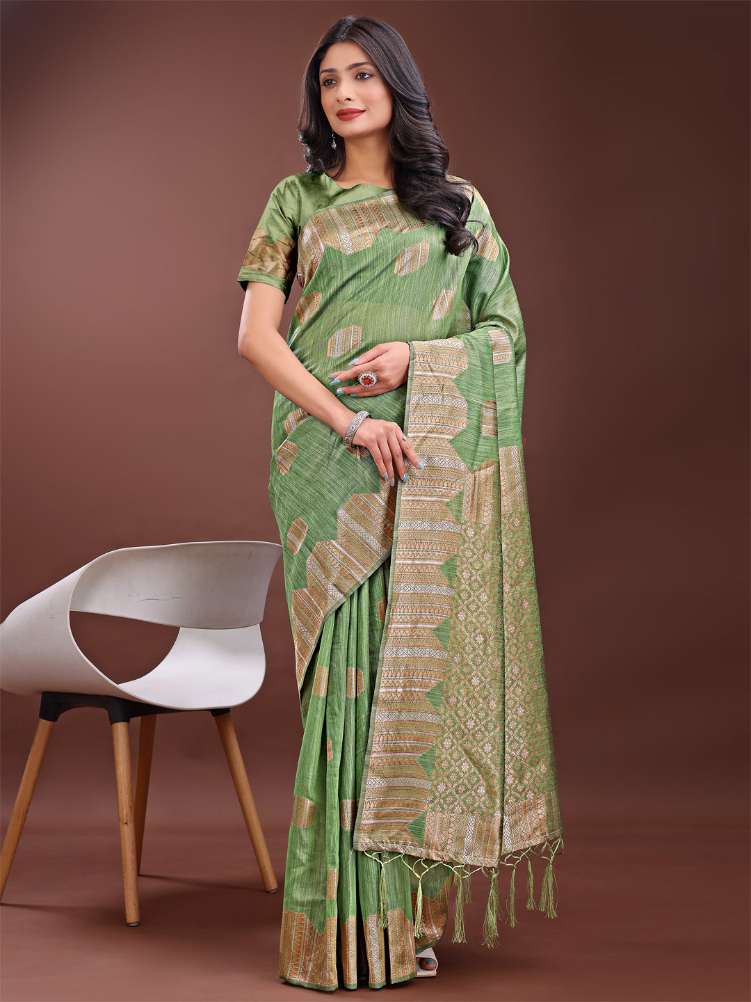 Loom Whisper Linen Cotton Sarees Collection | Ready To Wear SKU- ASRIM1001 to 06