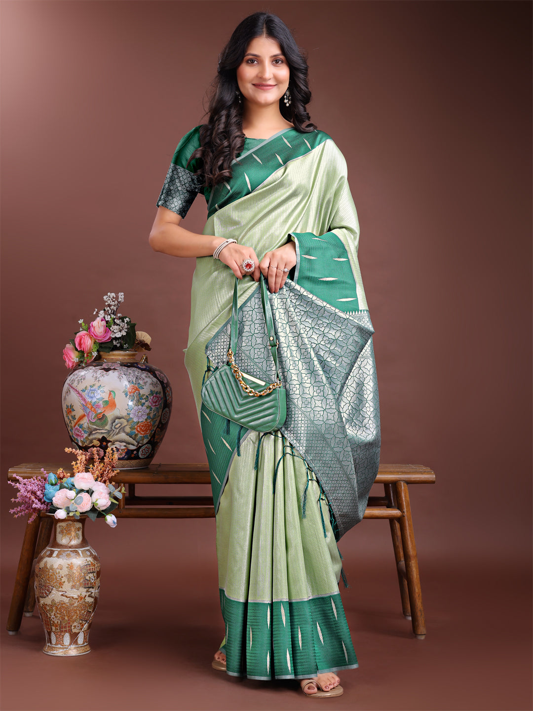 Chandrika Charm Lichi Silks Saree Collection | Ready To Wear SKU - ASDAI1001 to 08
