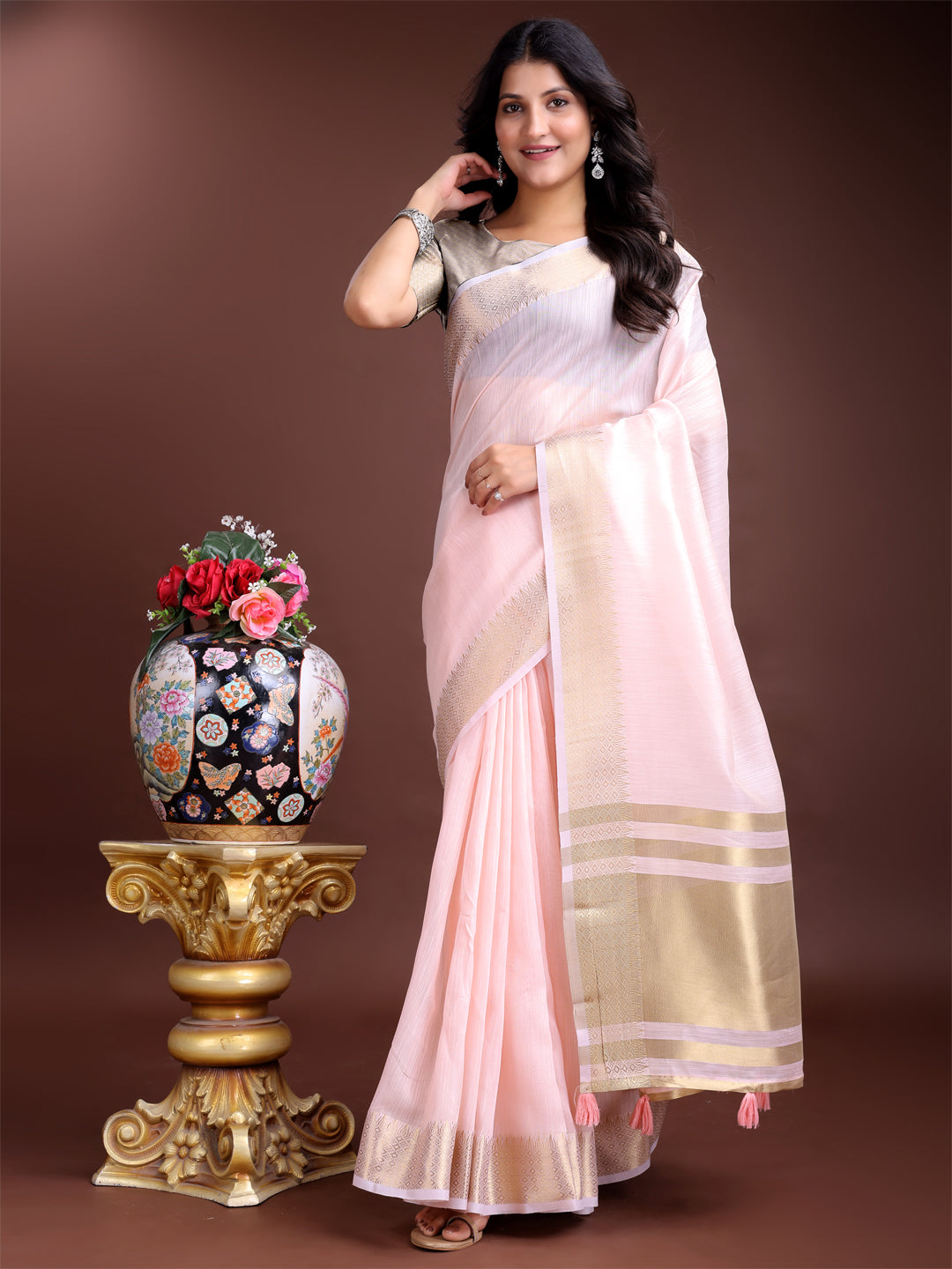 Chandni Chhaav Cotton Weaves Saree Collection | Ready To Wear SKU- SWPRA1001 to 05