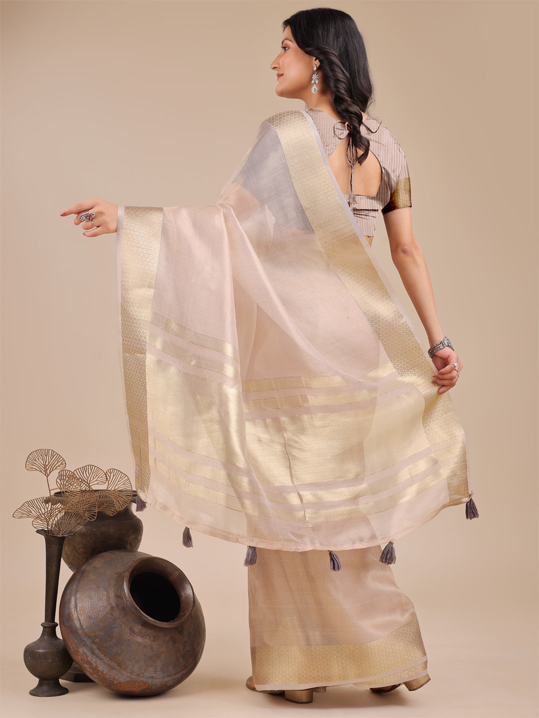 Zehra Organza Elegance Sarees Collection| Ready To Wear SKU- SWDUR1001 to 06