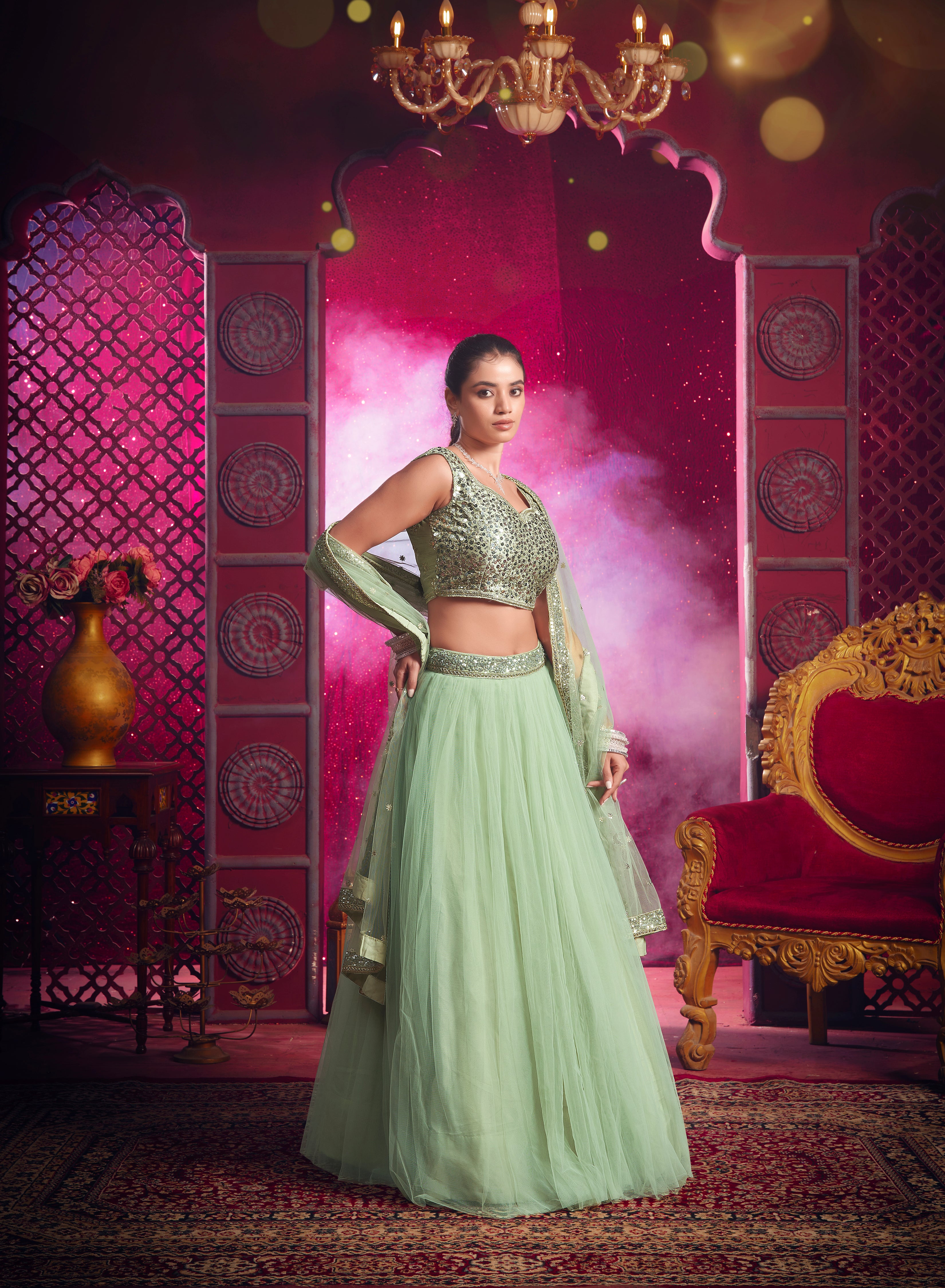 Chand Sa Chehra Lehenga Tales Lehenga | Ready To Wear Code-14001