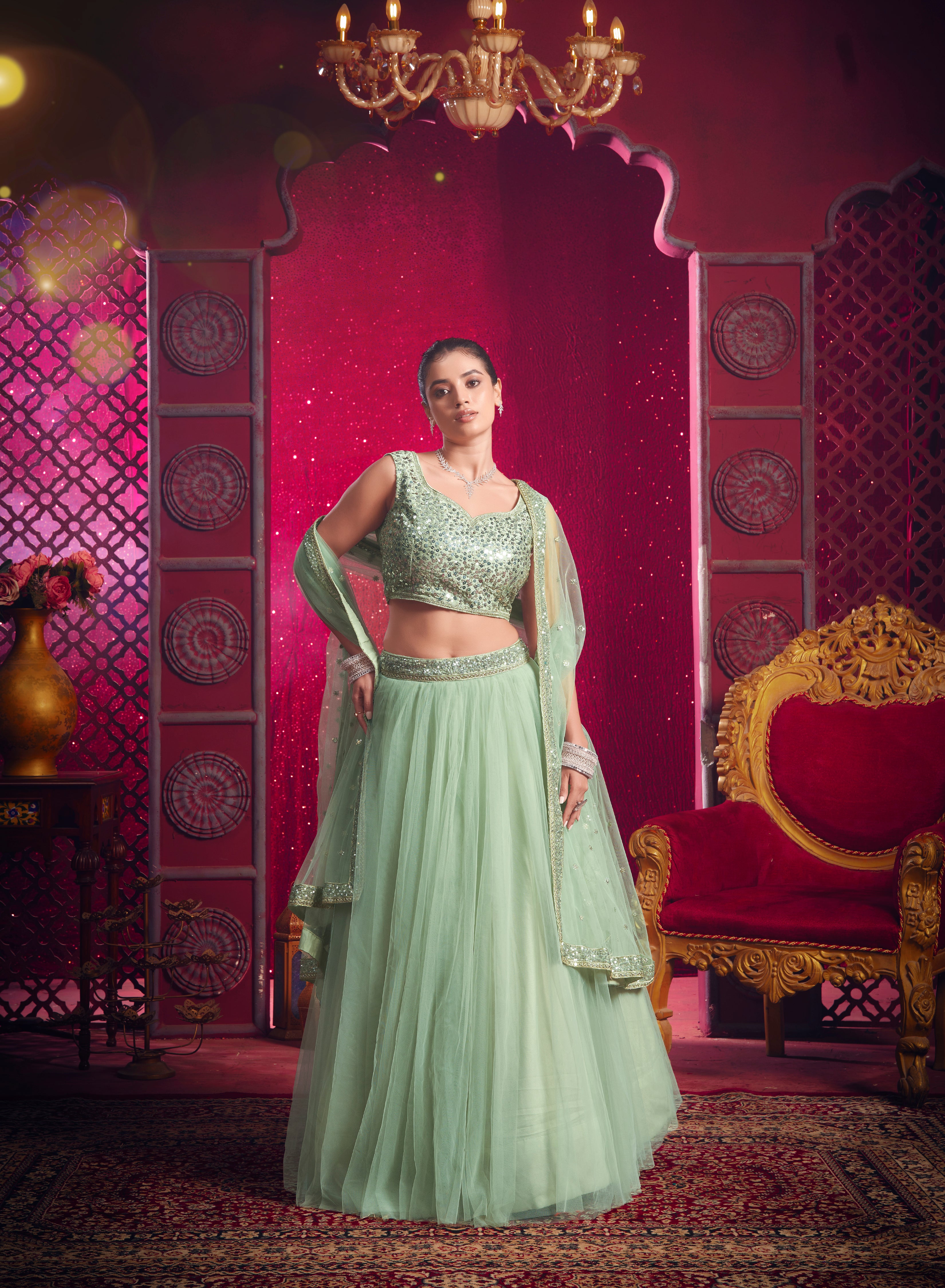 Chand Sa Chehra Lehenga Tales Lehenga | Ready To Wear Code-14001