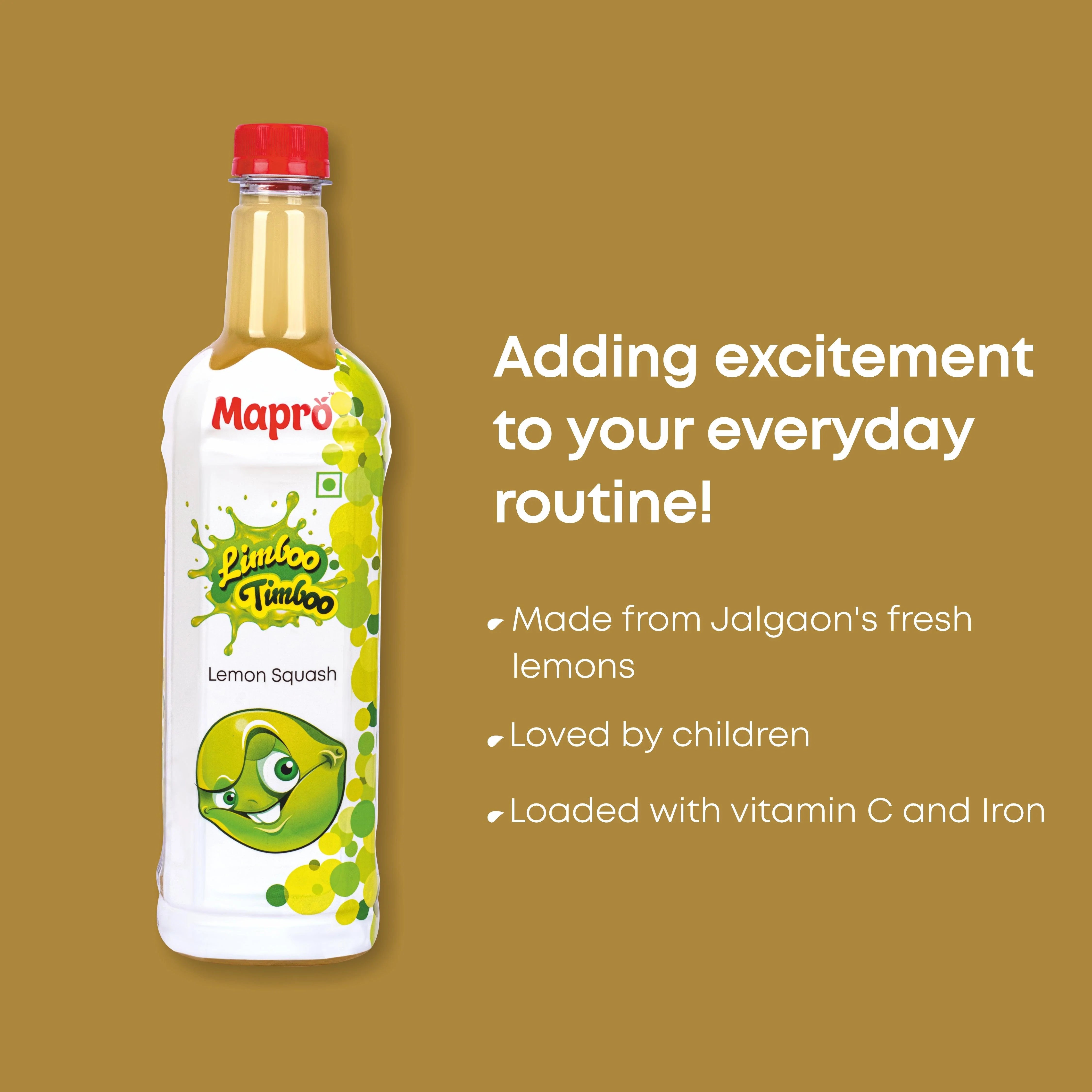 Mapro Limboo Timboo Lemon Squash - 750 ml