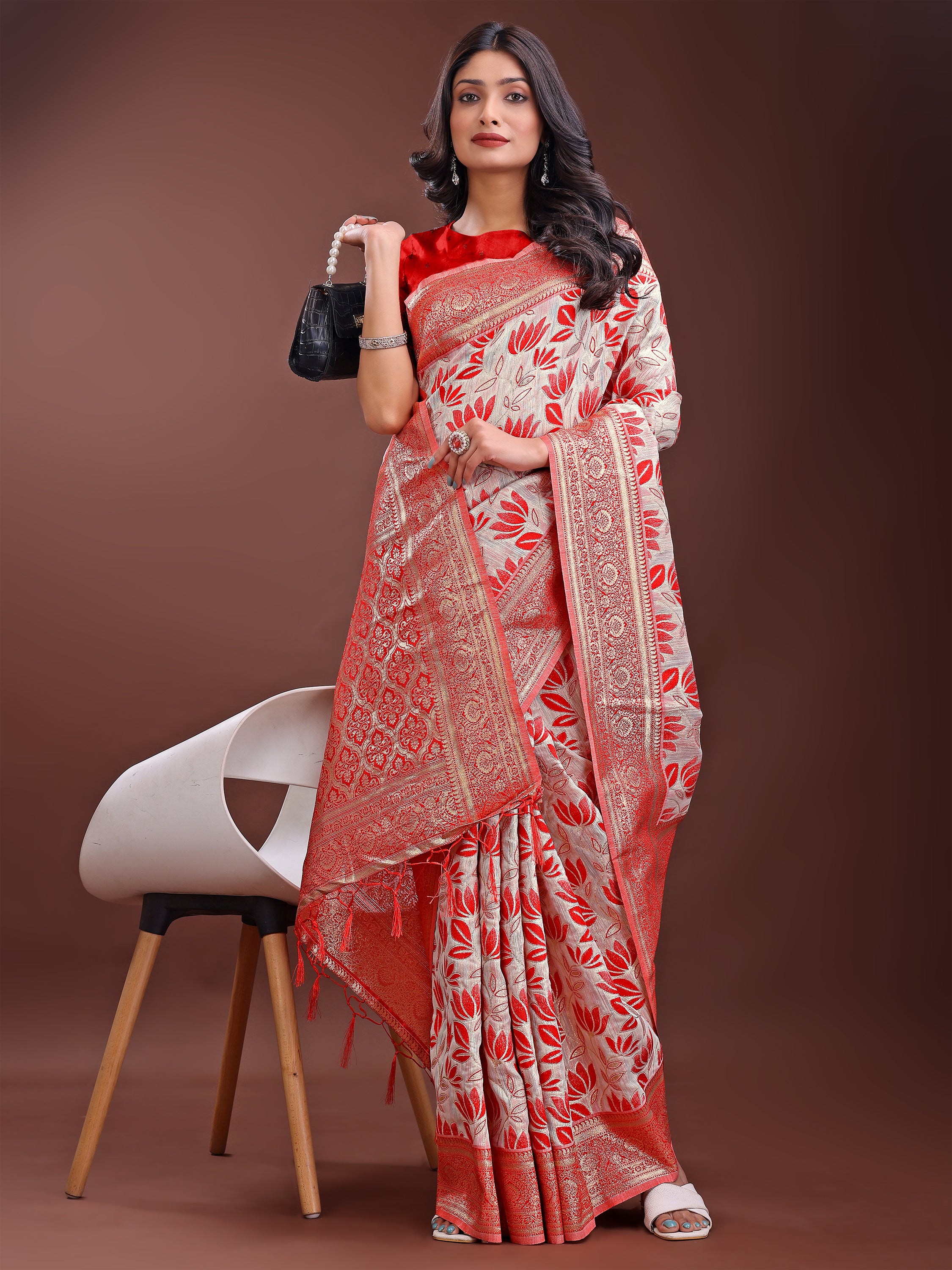 Viraasat Vibes Linen Cotton Sarees Collection | Ready To Wear SKU - ASLIQ5001 to 06