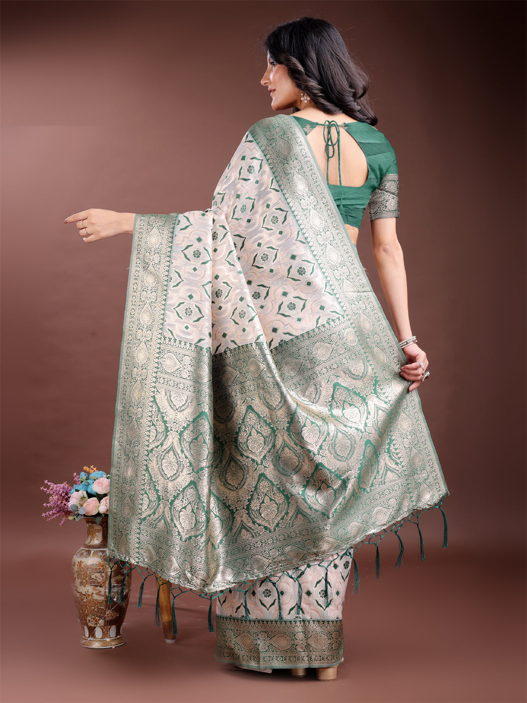Kaaya Kalp Linen Cotton Sarees Collection | Ready To Wear SKU - ASLIN6001 to 06
