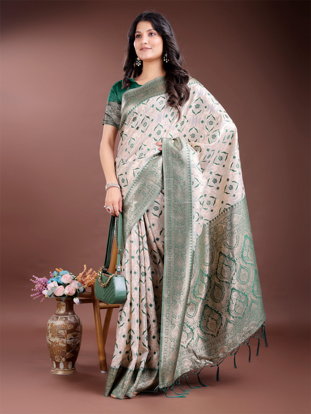 Kaaya Kalp Linen Cotton Sarees Collection | Ready To Wear SKU - ASLIN6001 to 06