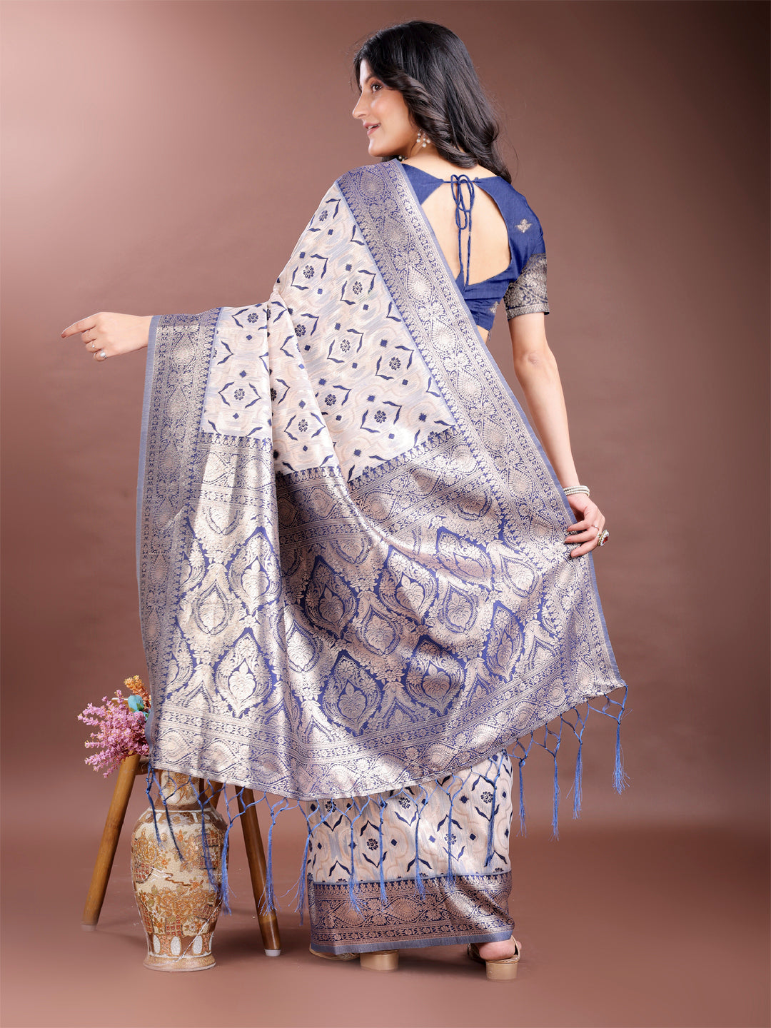 Kaaya Kalp Linen Cotton Sarees Collection | Ready To Wear SKU - ASLIN6001 to 06