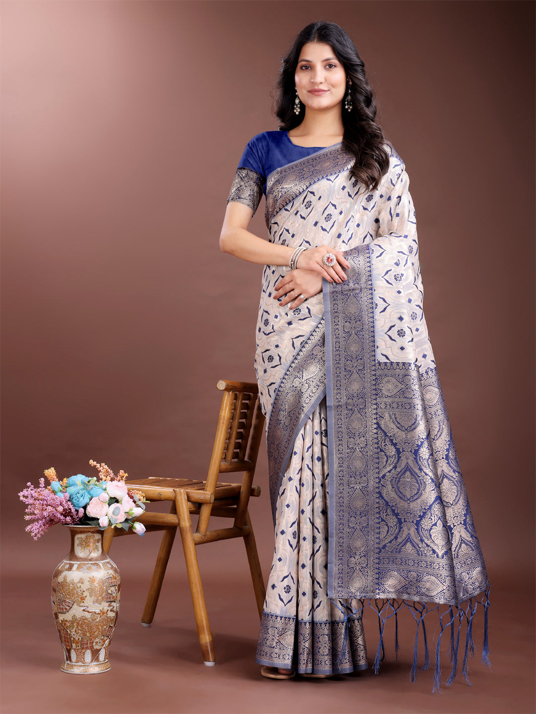 Kaaya Kalp Linen Cotton Sarees Collection | Ready To Wear SKU - ASLIN6001 to 06