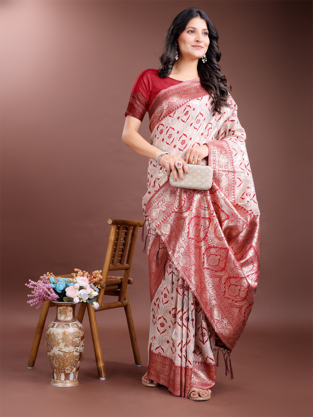 Kaaya Kalp Linen Cotton Sarees Collection | Ready To Wear SKU - ASLIN6001 to 06