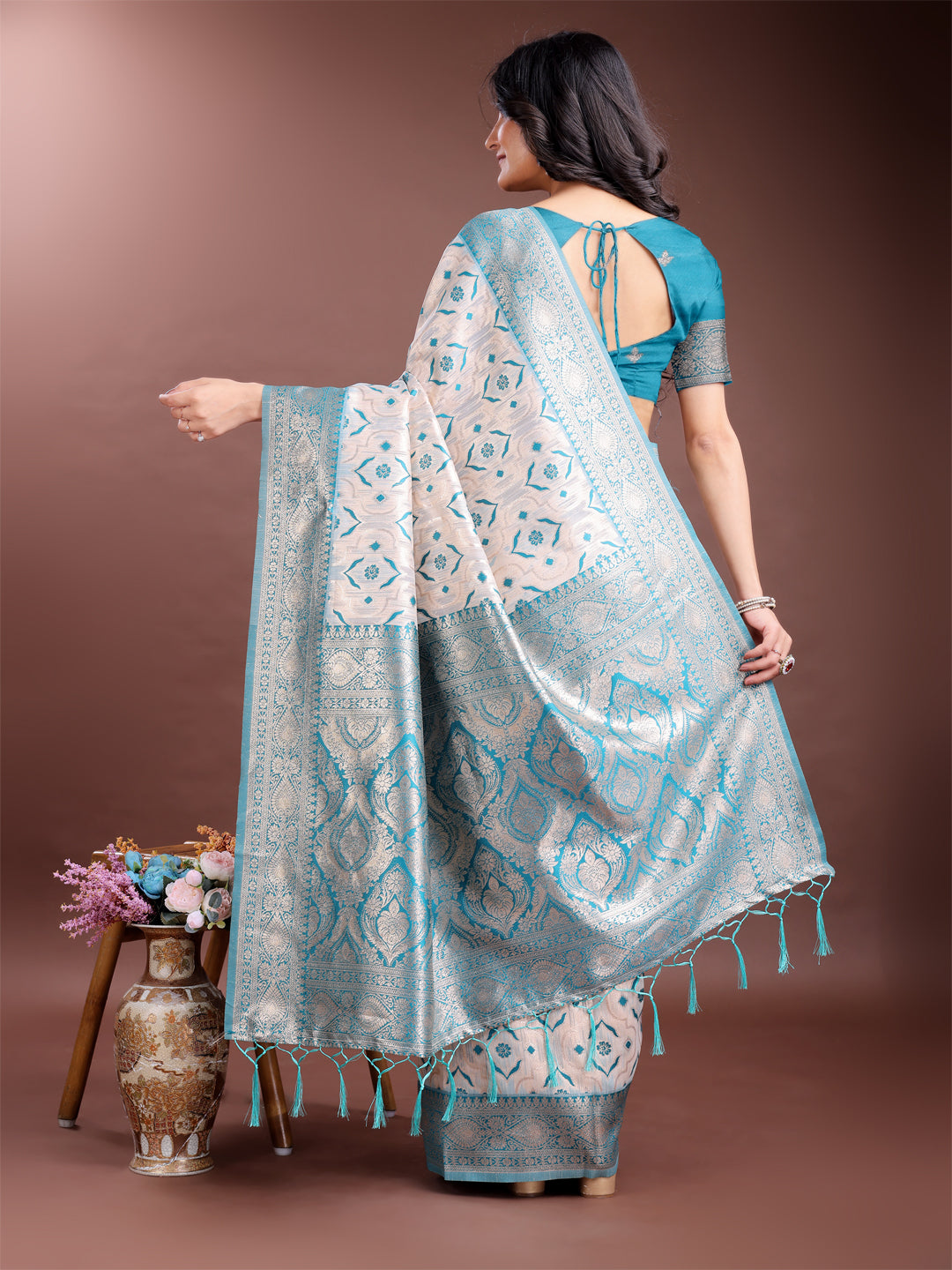 Kaaya Kalp Linen Cotton Sarees Collection | Ready To Wear SKU - ASLIN6001 to 06