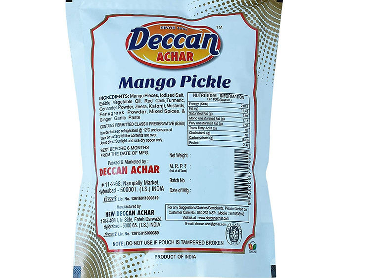 Deccan Achar Mango Pickle - 500 gms