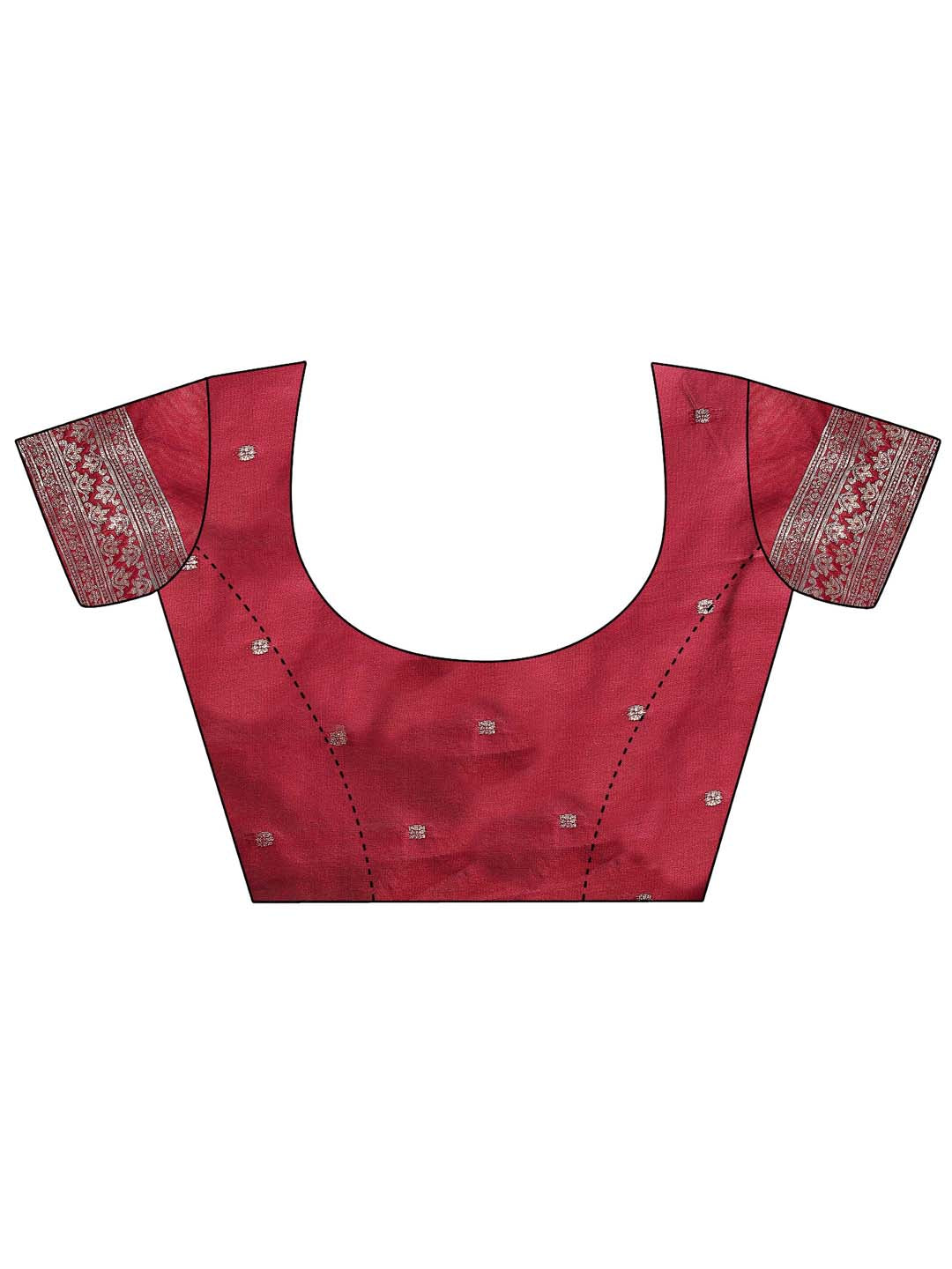 Gulaab Ghoonghat Saree | Maroon Color| Ready To Wear SKU- ASSIL1004