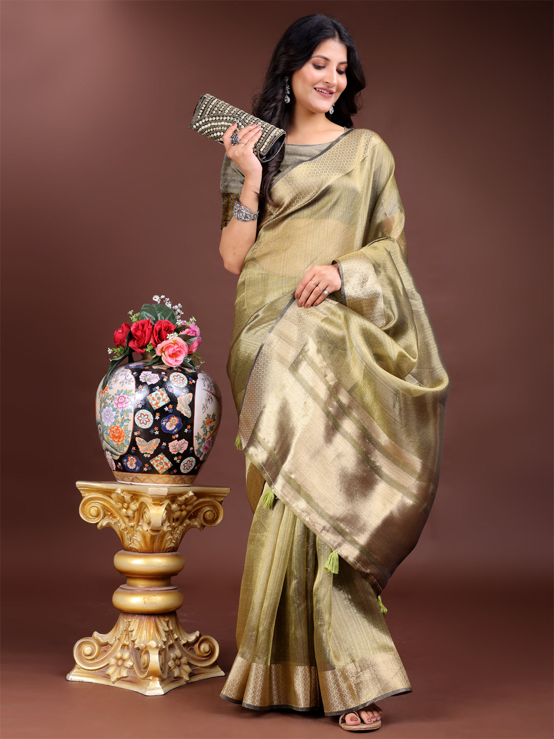 Meherbaan Mist Organza Edit Saree Collection | Ready To Wear SKU- SWMAR1001 to 06
