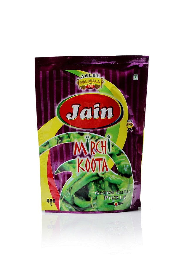 Aslee Paliwala Jain Pickles Mirchi Kutta - 400 gms