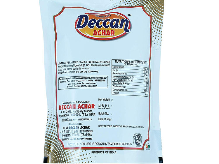 Deccan Achar Mix Vegetable Pickle - 500 gms