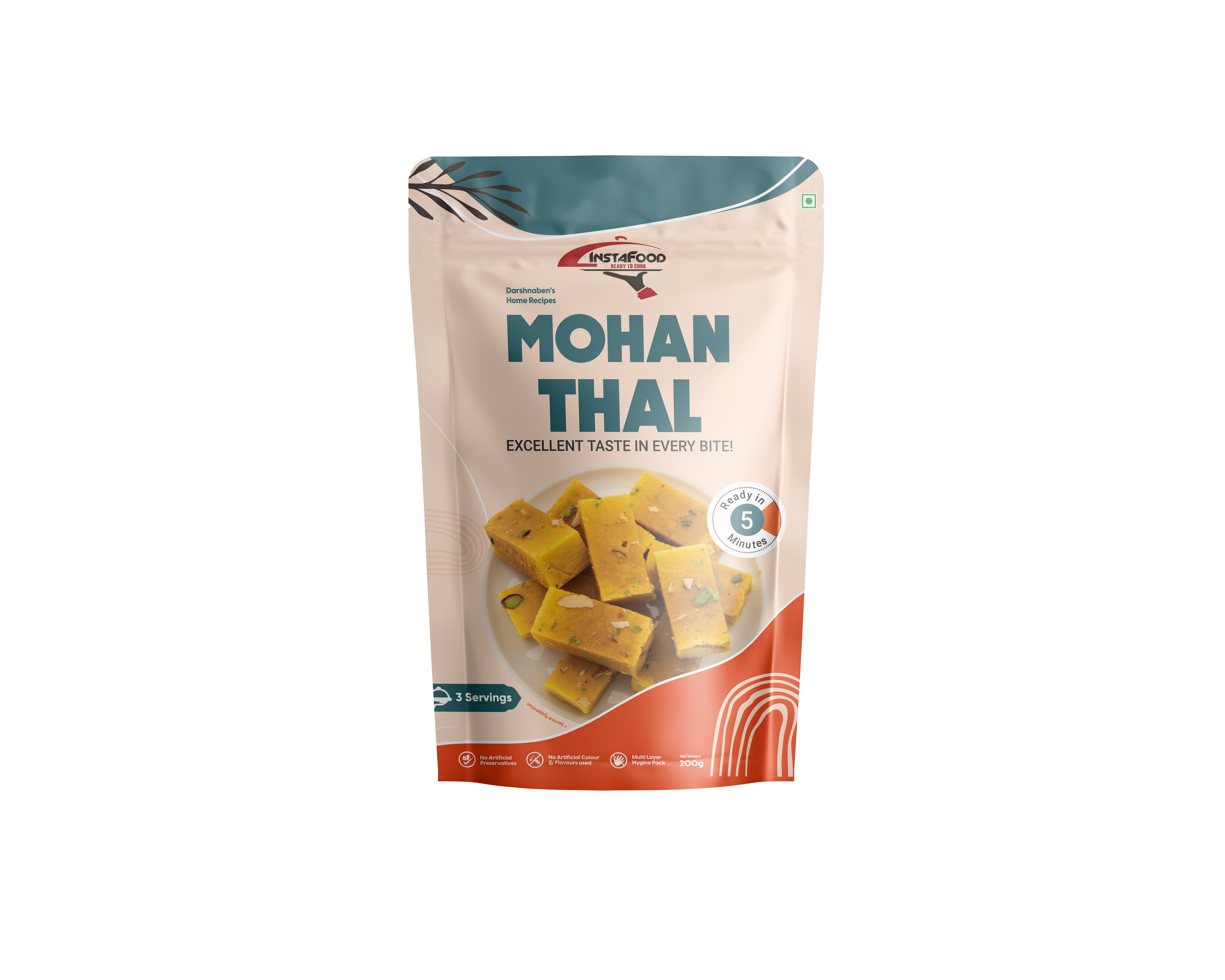 Sheta Exports Mohan Thal – 200 gms | After Cooking Gets 300 gms to Serve | Ready To Eat