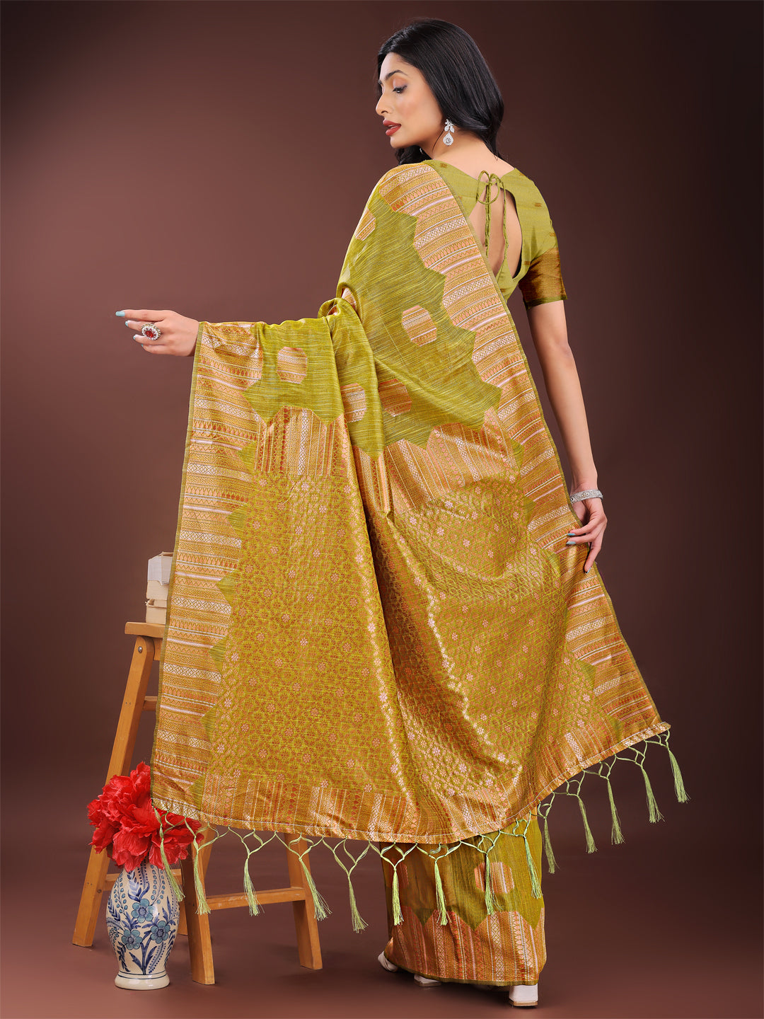 Loom Whisper Linen Cotton Sarees Collection | Ready To Wear SKU- ASRIM1001 to 06