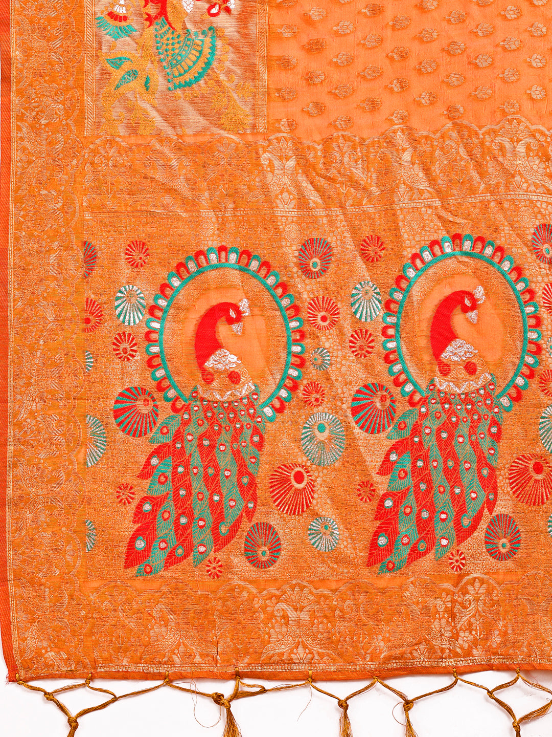 Basant Bela Saree | Mustrad Color | Ready To Wear SKU-ASZRE1003