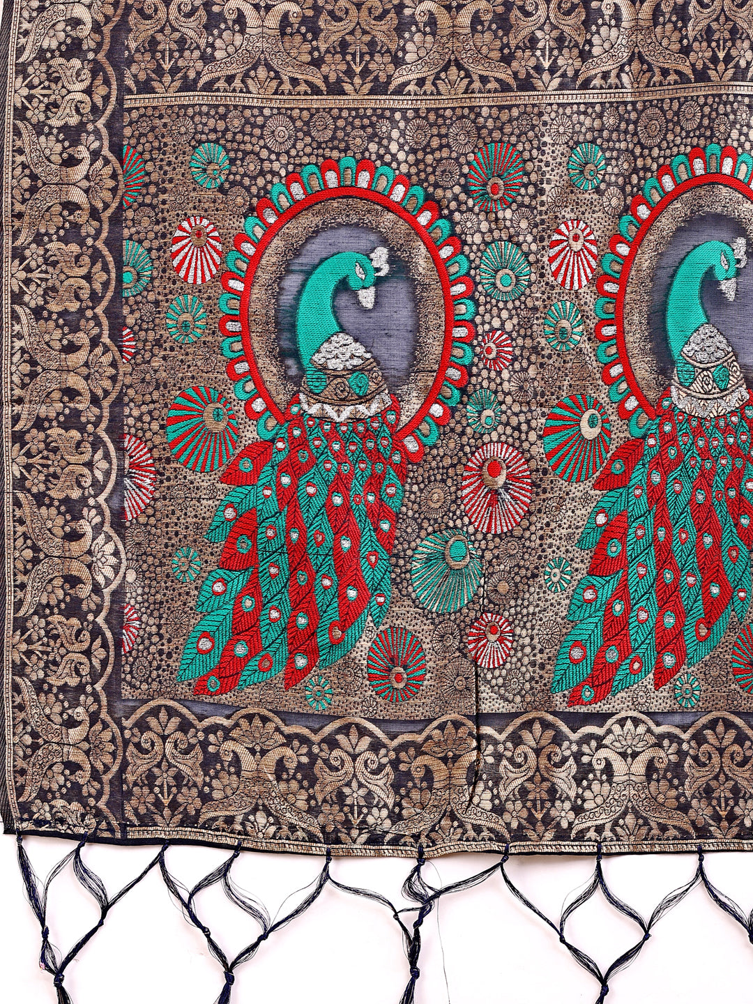 Taapti Tanveer Saree | Navy Blue Color | Ready To Wear SKU-ASZRE1005