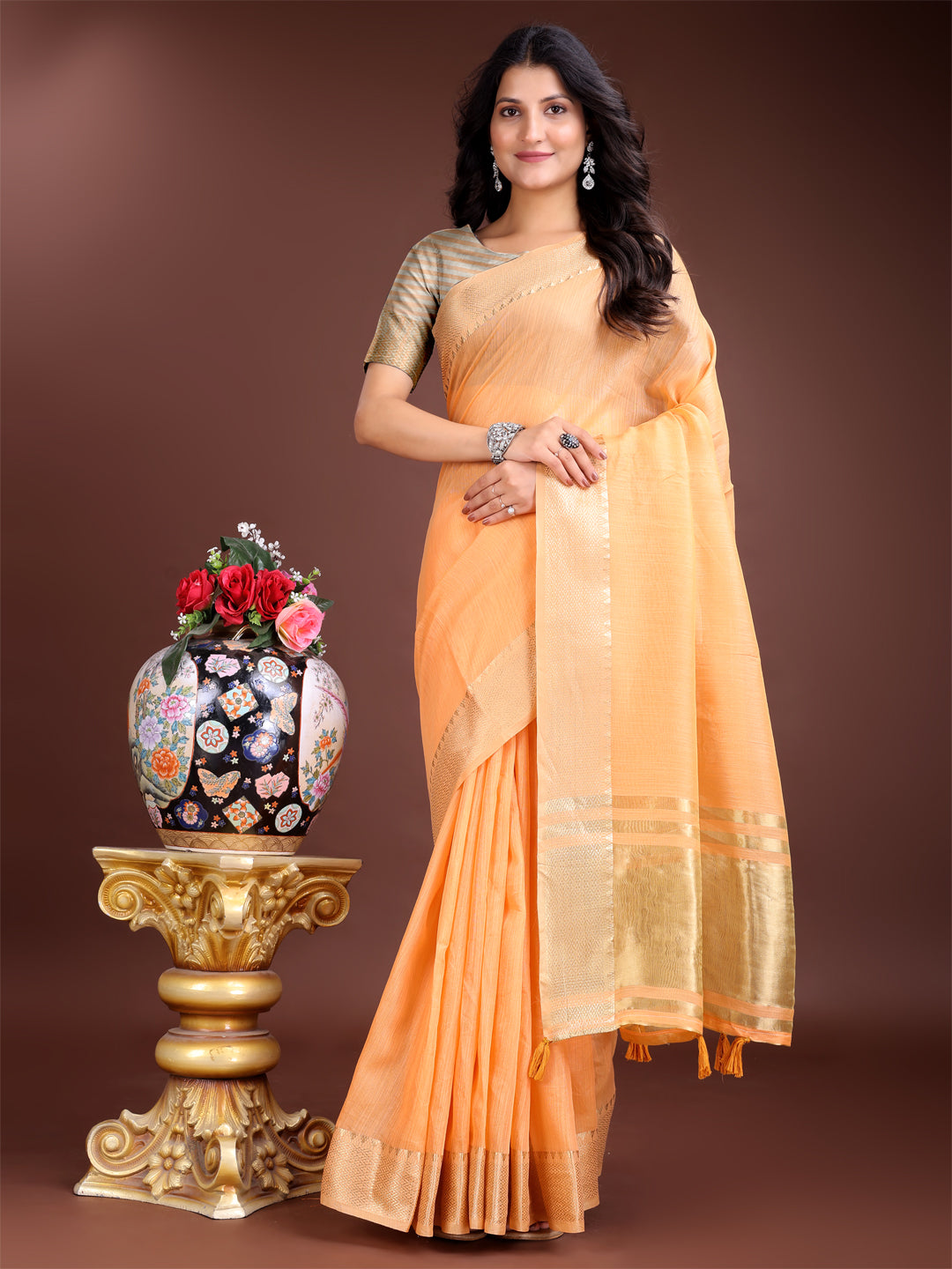 Aarambh Cotton Grace Saree Collection| Ready To Wear SKU-SWBEL1001 to 06