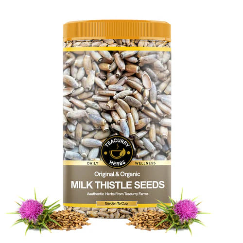 Organic Milk Thistle Seeds - Helps With Digestive Health, Breast Milk Production & Skin Care - 200 gms