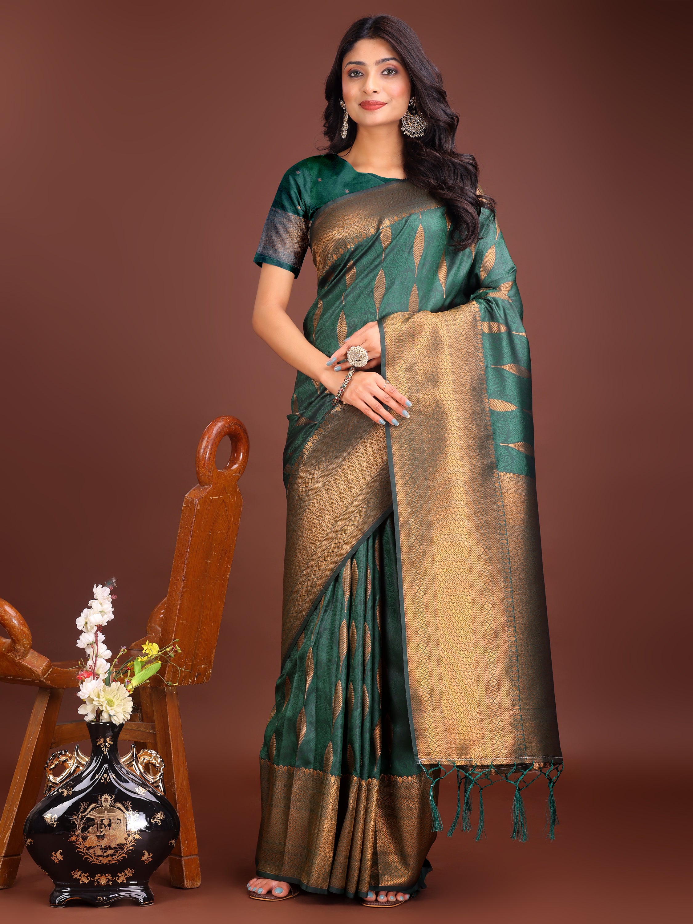 Gulnaar Glow Banarasi Silks Sarees Collection | Ready To Wear SKU - ASPAL2001 to 06