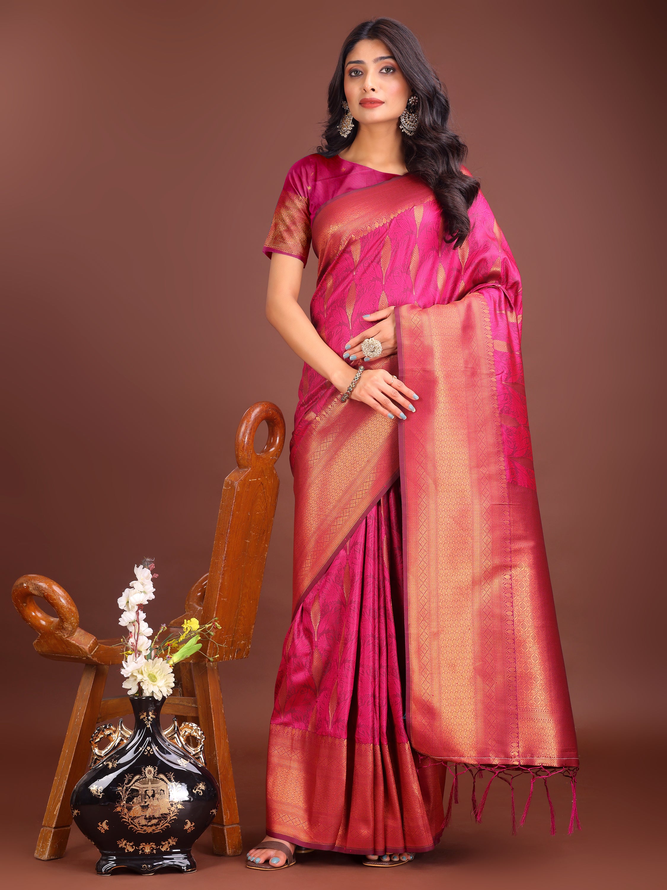 Gulnaar Glow Banarasi Silks Sarees Collection | Ready To Wear SKU - ASPAL2001 to 06