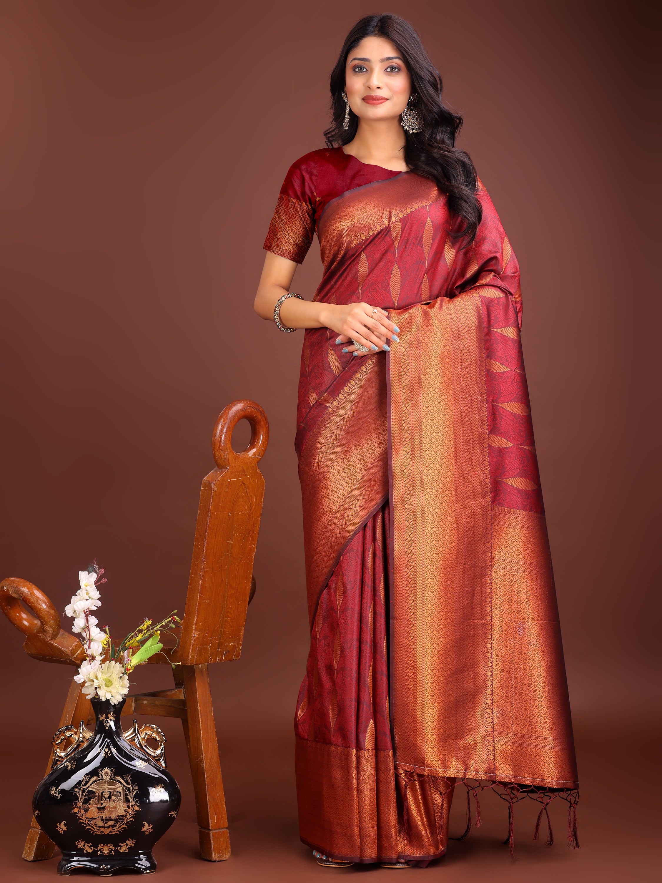 Gulnaar Glow Banarasi Silks Sarees Collection | Ready To Wear SKU - ASPAL2001 to 06