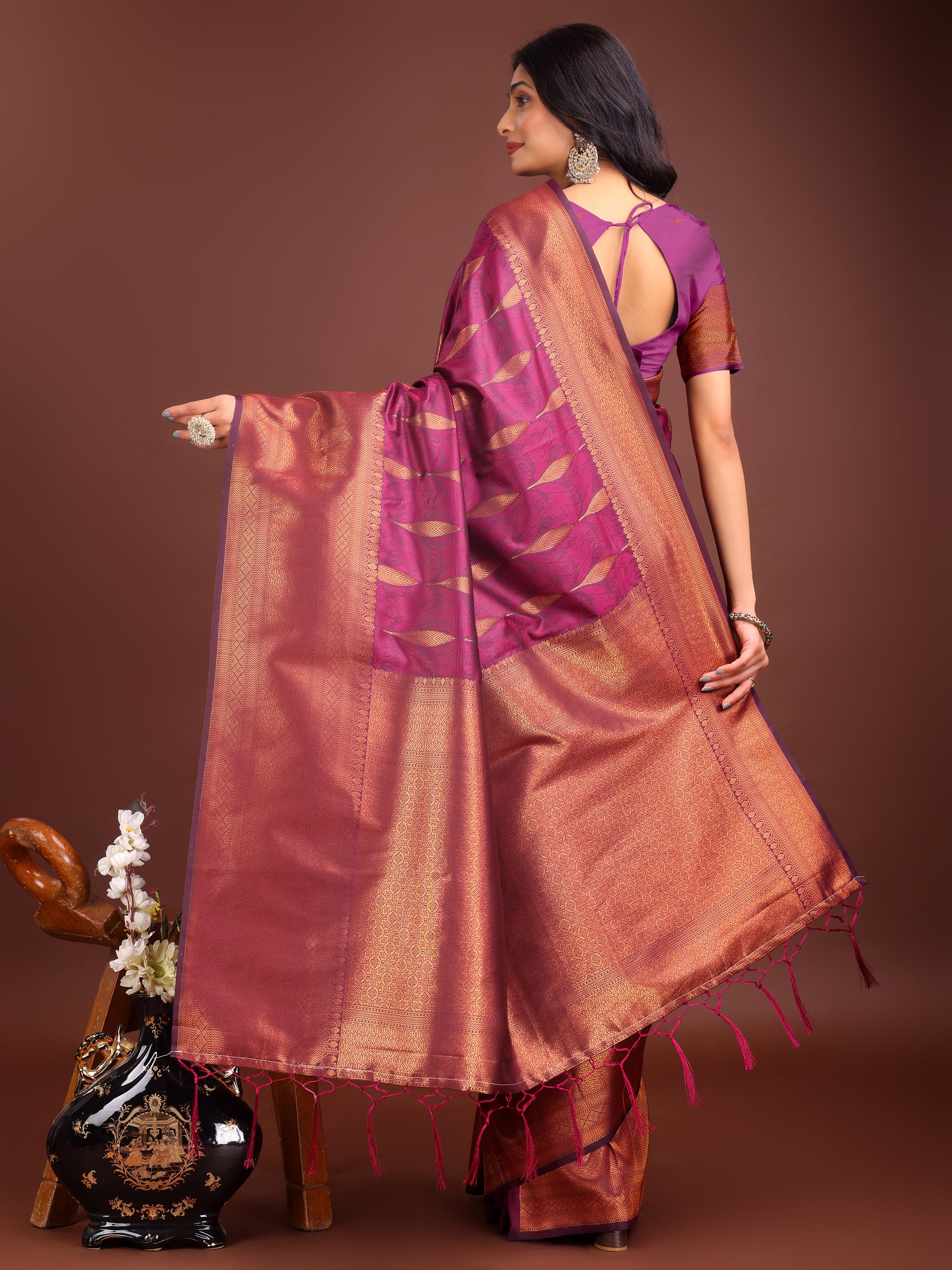 Gulnaar Glow Banarasi Silks Sarees Collection | Ready To Wear SKU - ASPAL2001 to 06