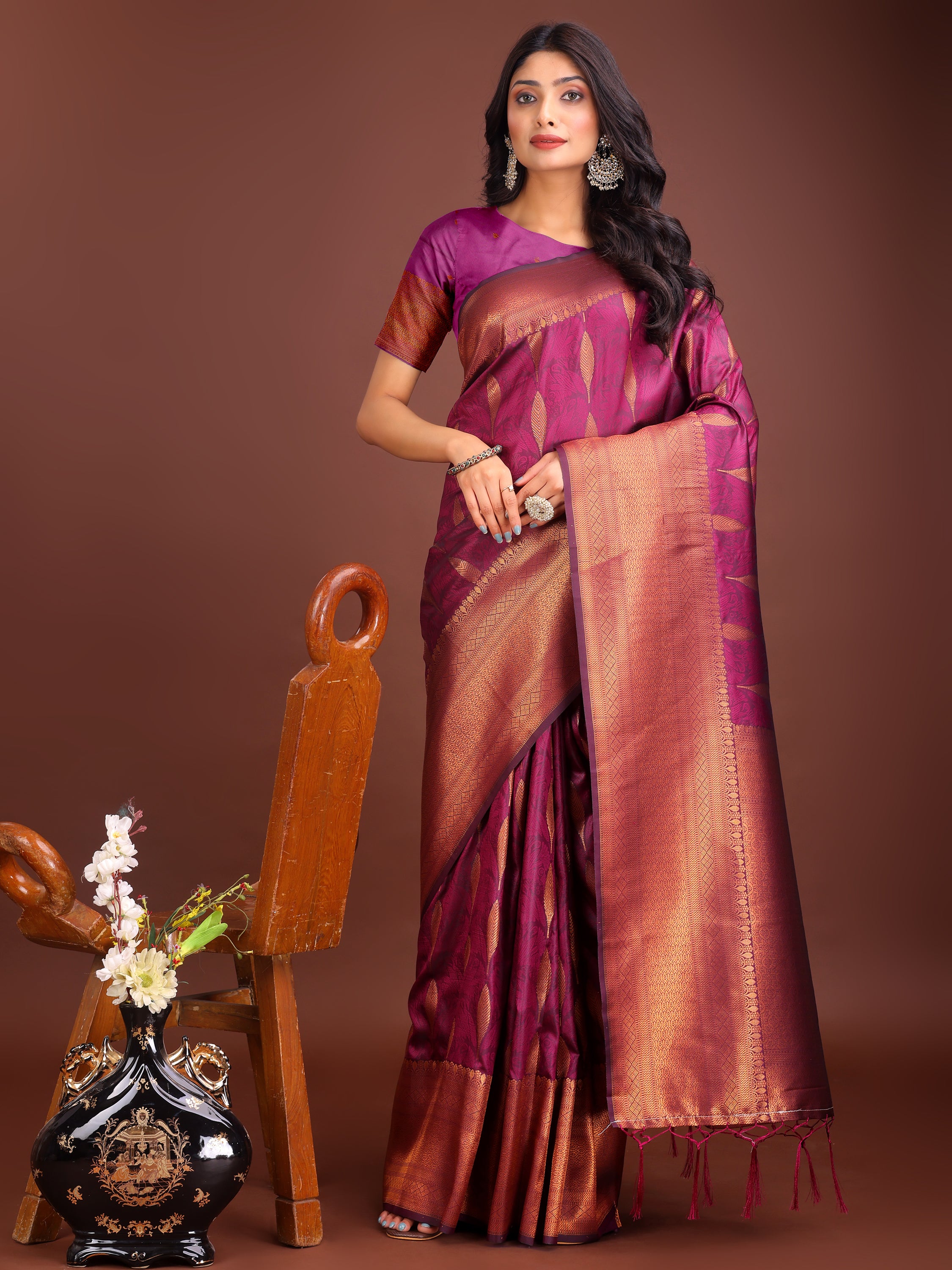 Gulnaar Glow Banarasi Silks Sarees Collection | Ready To Wear SKU - ASPAL2001 to 06