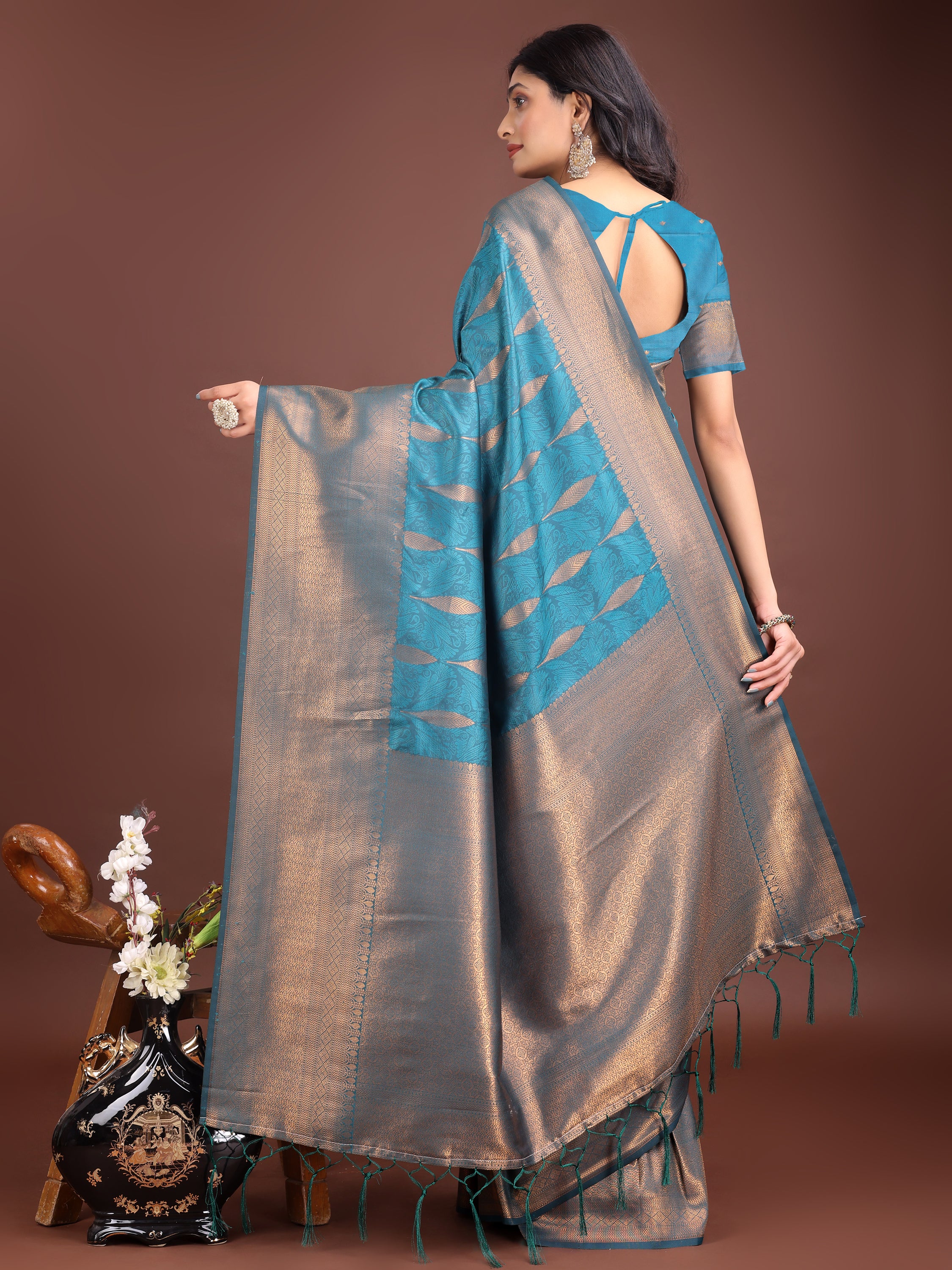 Gulnaar Glow Banarasi Silks Sarees Collection | Ready To Wear SKU - ASPAL2001 to 06