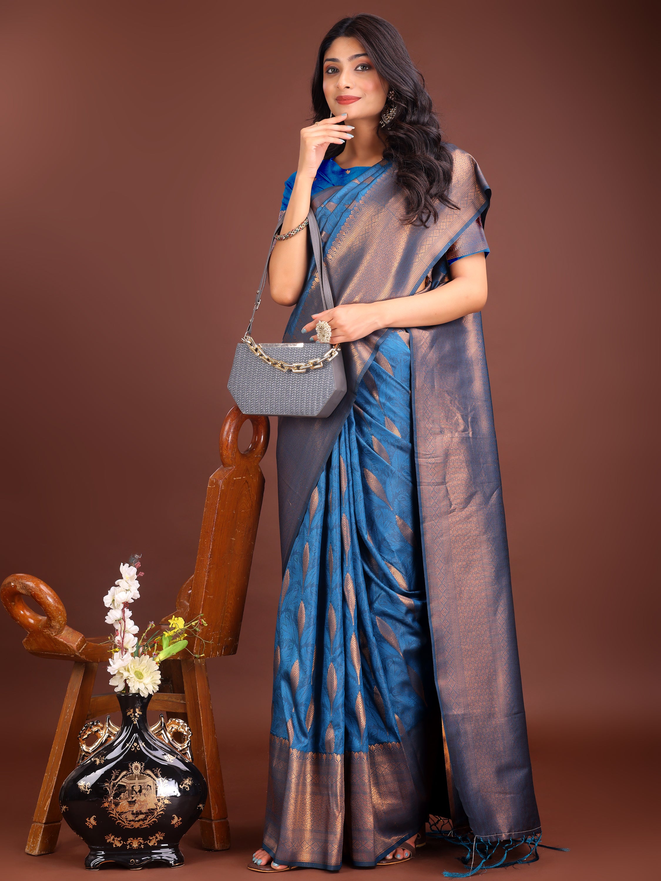 Gulnaar Glow Banarasi Silks Sarees Collection | Ready To Wear SKU - ASPAL2001 to 06