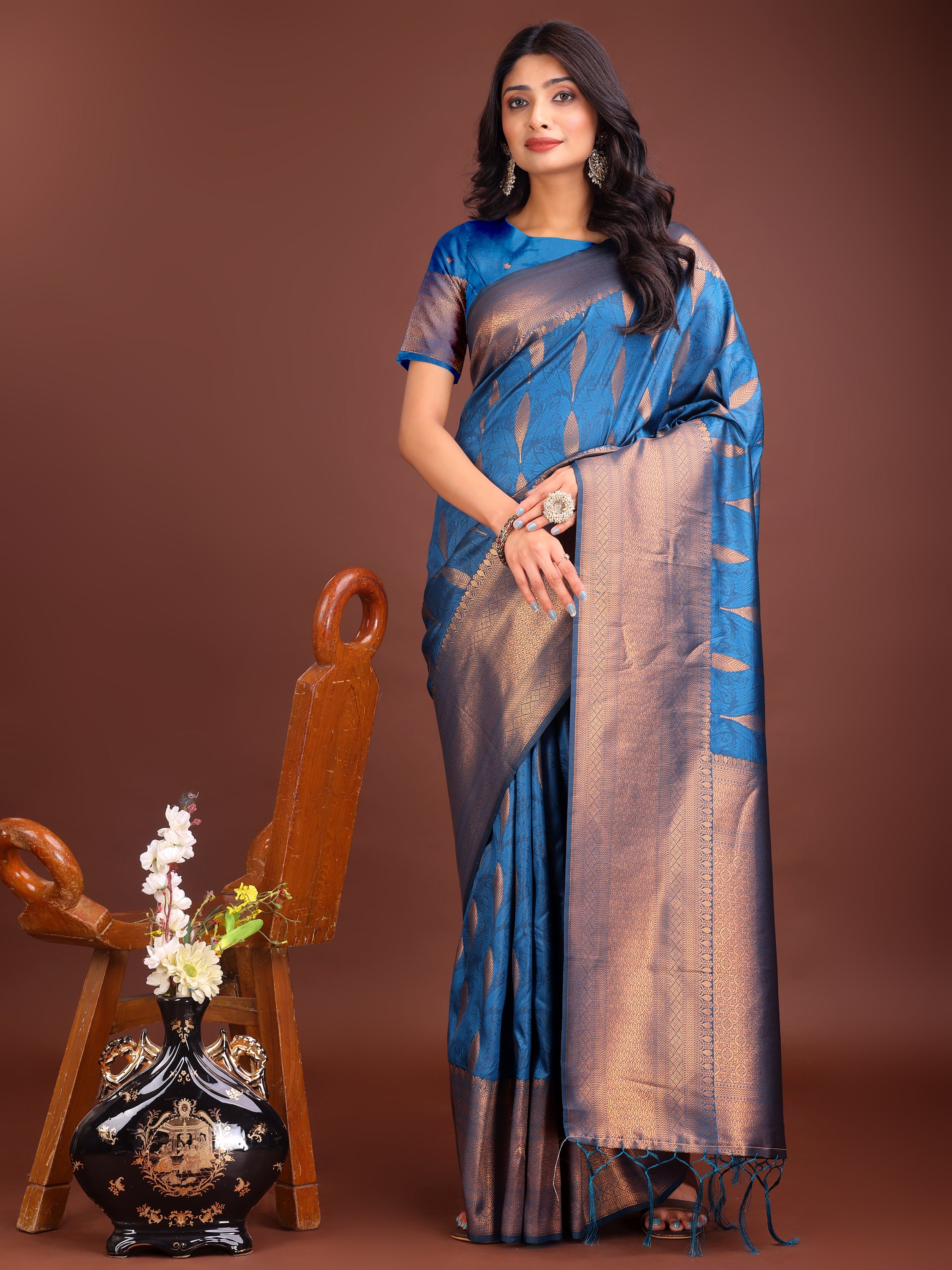 Gulnaar Glow Banarasi Silks Sarees Collection | Ready To Wear SKU - ASPAL2001 to 06