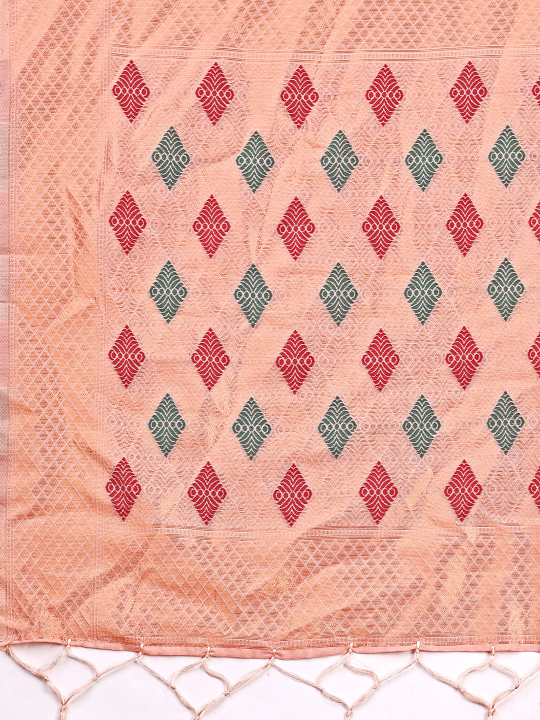 Sargam-e-Saaz Saree | Peach Color | Ready To Wear SKU-ASSAAN1001