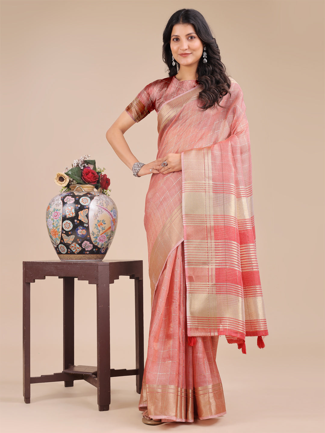 Aura Veil Organza Sarees Collection| Ready To Wear SKU- SWKUA1001 to 05