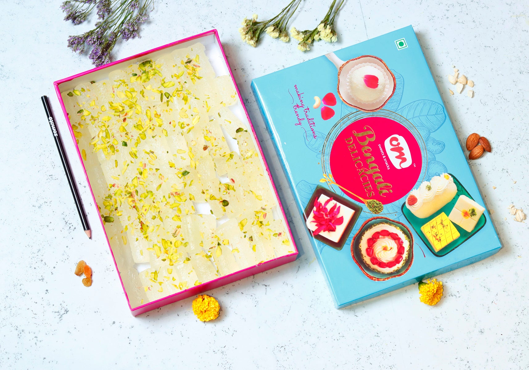 Om Sweets & Snacks Petha Roll - 500 gms