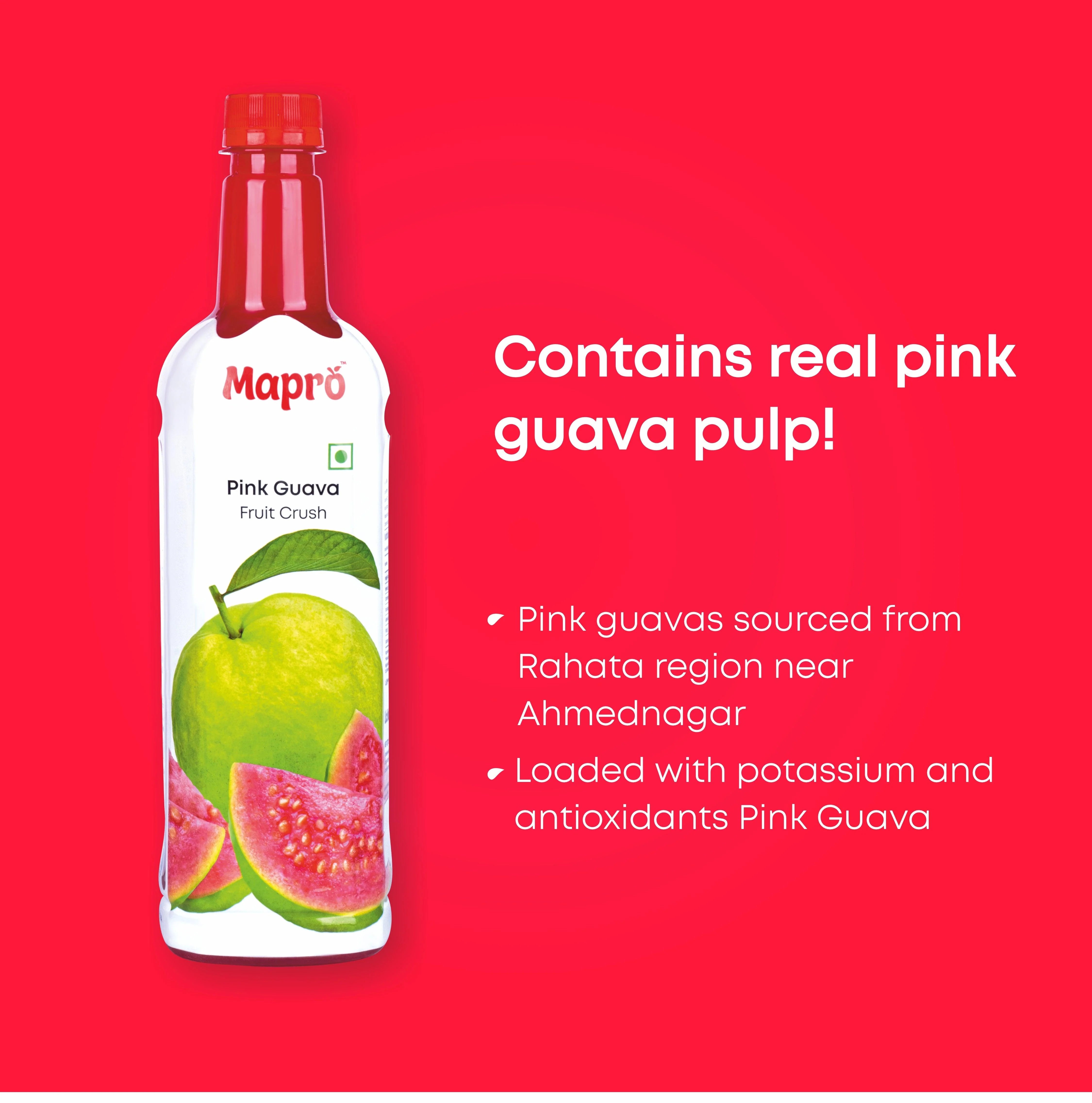 Mapro Pink Guava Fruit Crush - 750 ml