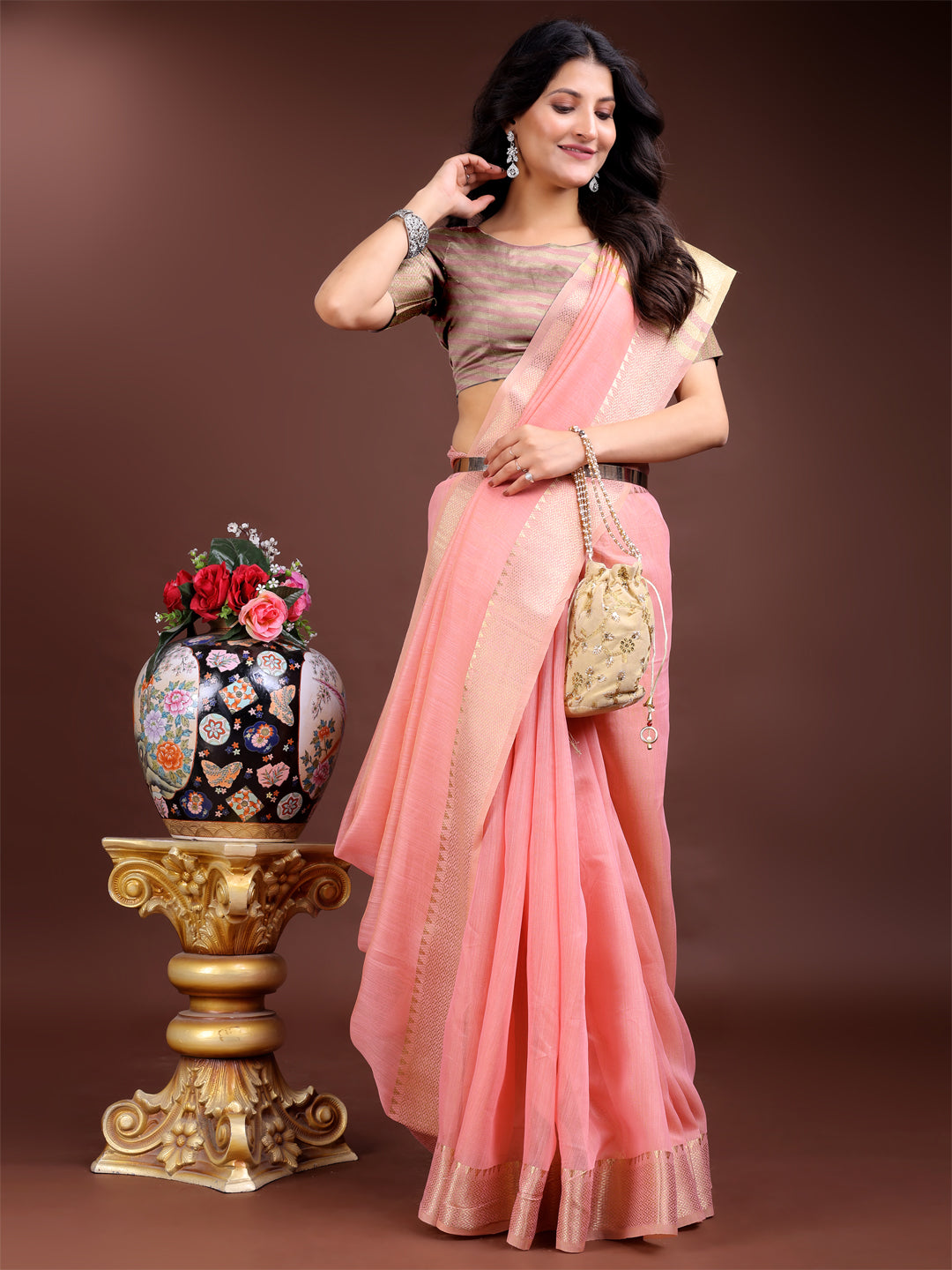 Aarambh Cotton Grace Saree Collection| Ready To Wear SKU-SWBEL1001 to 06
