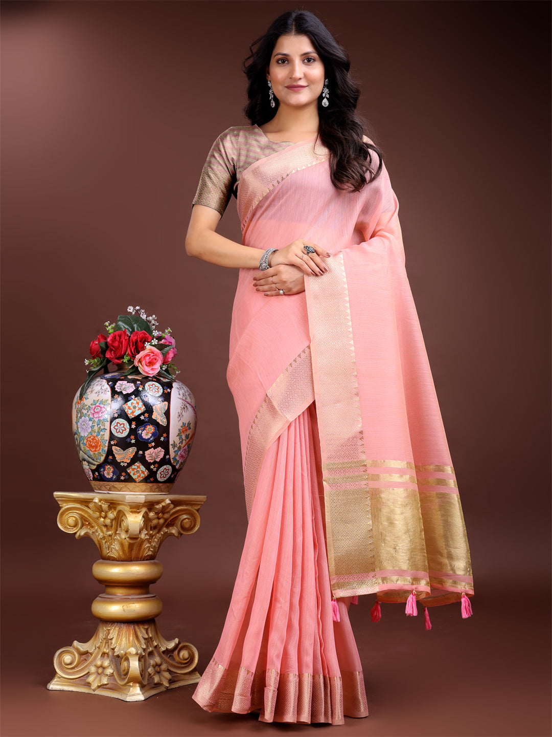 Aarambh Cotton Grace Saree Collection| Ready To Wear SKU-SWBEL1001 to 06