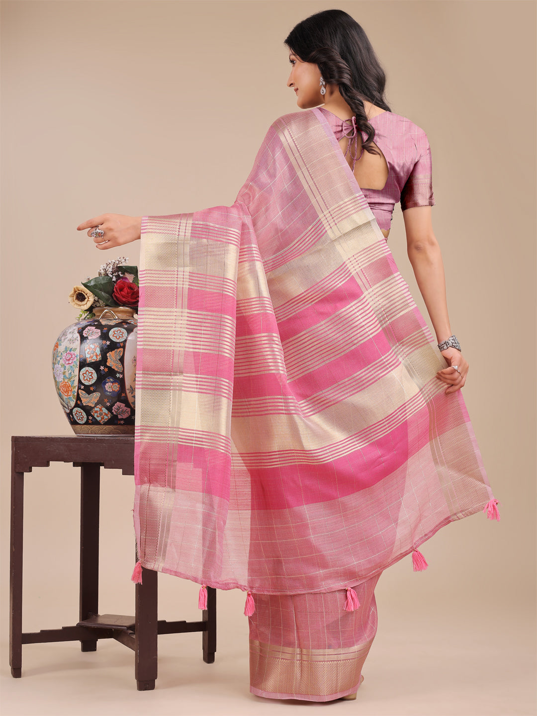 Aura Veil Organza Sarees Collection| Ready To Wear SKU- SWKUA1001 to 05