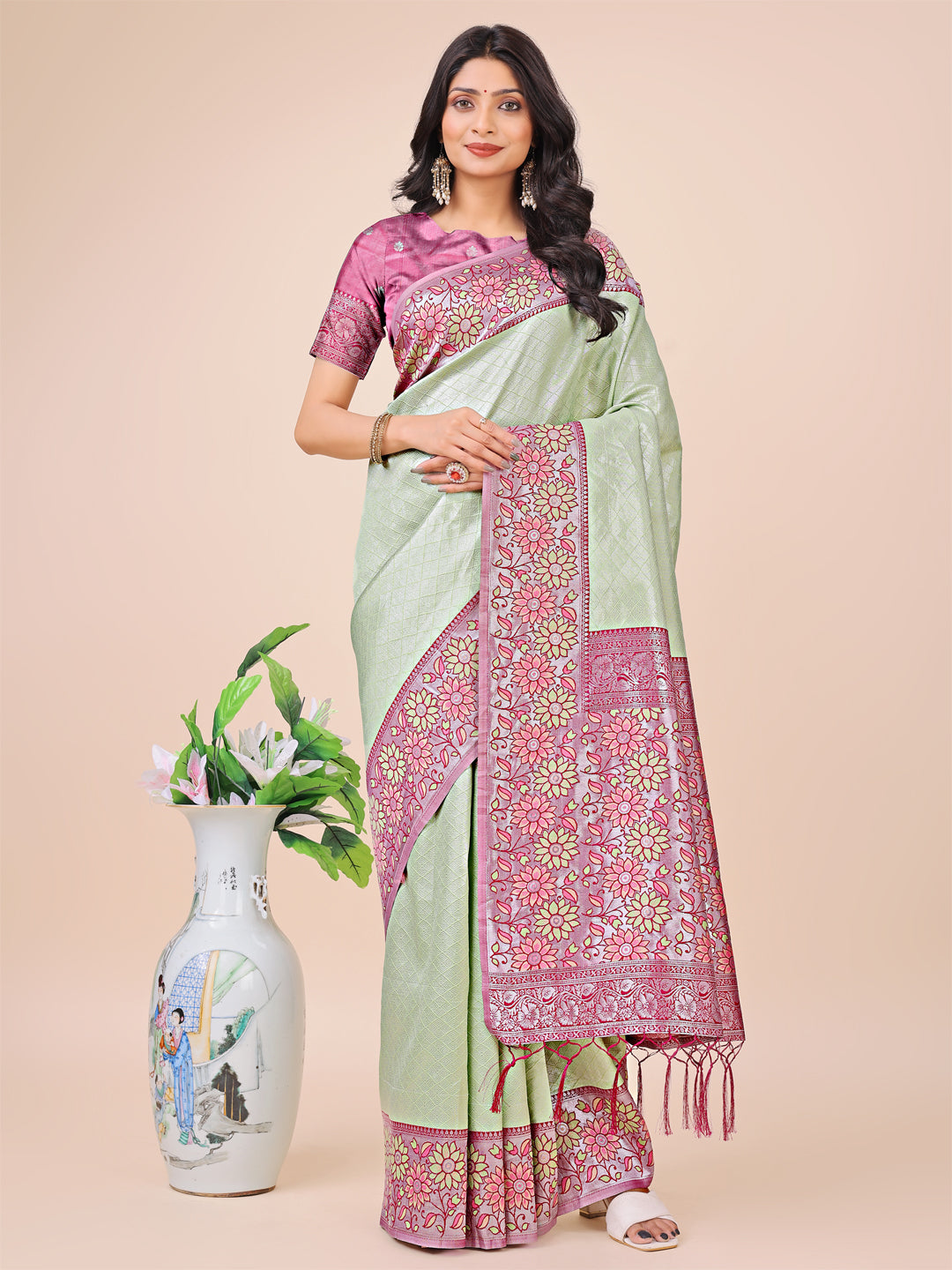Saanjh Sutradhar Lichi Silks Sarees Collection | Ready To Wear SKU - ASPLA1001 to 06
