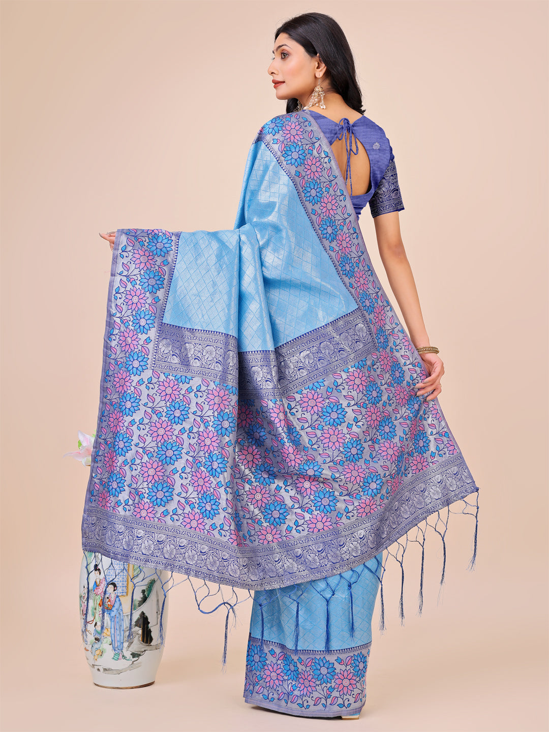 Saanjh Sutradhar Lichi Silks Sarees Collection | Ready To Wear SKU - ASPLA1001 to 06