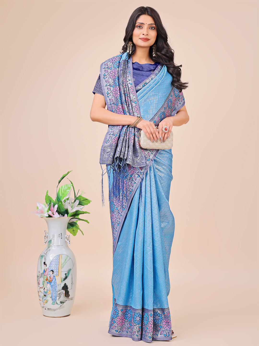 Saanjh Sutradhar Lichi Silks Sarees Collection | Ready To Wear SKU - ASPLA1001 to 06